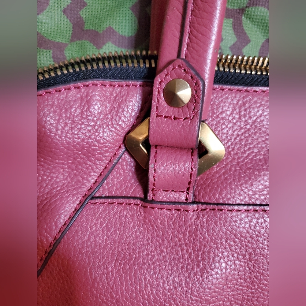 OrYANY Sarah Pebble Leather Satchel Purse With Dust Bag - Picture 4 of 9
